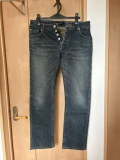 バーバリーブラックレーベル デニム パンツ ホースロゴ 刺繍 76 ボタンフライ