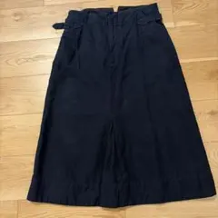 MHL コットンスカート　紺色のサムネイル