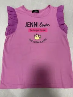 JENNI love フリル袖Tシャツ ピンク 120cm
