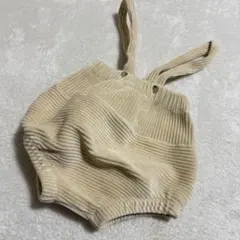 人気韓国服モンベベ 秋冬物コーデュロイサロペットパンツ（ブルマタイプ）80cm