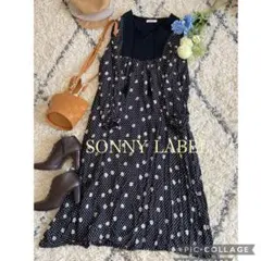 SALE!アーバンリサーチ　サニーレーベル　花柄　ドット　ロングワンピース