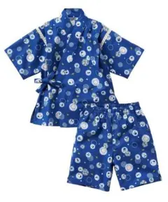 【ファミリア】【美品】甚平 男の子 浴衣 パジャマ パンツ 半袖　110