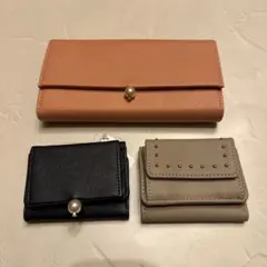 長財布　三つ折り財布
