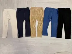 UNIQLO 100cmレギンス 10分丈　5枚セット②