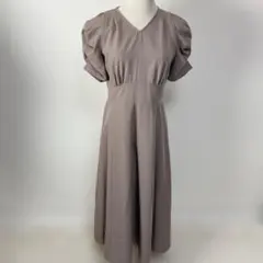 ★エヌ ナチュラルビューティーベーシック* Vネックパワショルワンピース