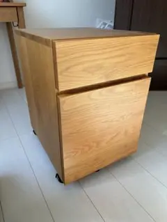 ⭐︎美品⭐︎無印良品 木製 引き出し2段 キャスター付き