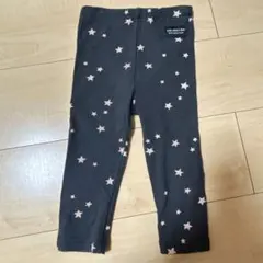 ベビーレギンス星柄　チャコールグレーサイズ90 キッズ