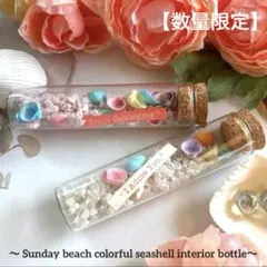 462 インテリアガラスボトル〜砂浜の宝物〜 ２本セット