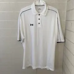 UNDER ARMOURメンズ白ポロシャツ