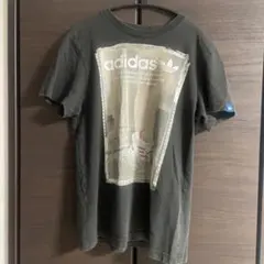 adidas アディダス　ブラックTシャツ Mサイズ