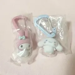 サンリオ カラフルカラビナマスコットチャーム シナモロール　マイメロディ