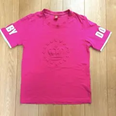 ベビードール 半袖　Tシャツ　ピンク 王冠エンボス Mのサムネイル