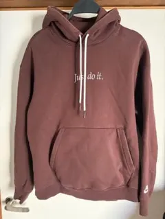 Nike ブラウン パーカー Lサイズ just do it.