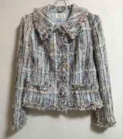 Harrods ハロッズ　マルチカラーツイードジャケット　M