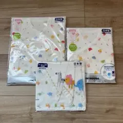 ミキハウス 肌着ガーゼハンカチ3点セット