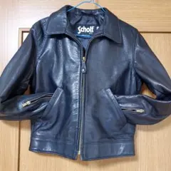 【希少ネイビー】Schott レザージャケット MA-1 スエード Lサイズ Schott N.Y.C ショット レザージャケット アウター 613UHT