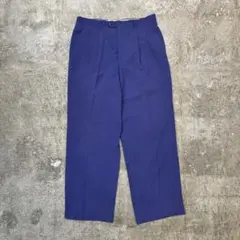 古着Paris resort fashionネイビー スラックス ツータック