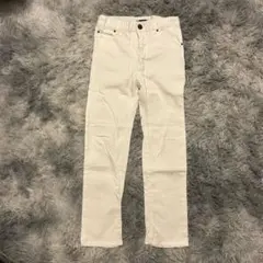 キッズ ズボン 130 白 ジーンズ ジーパン