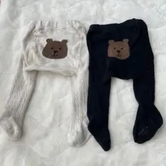 GAP くま　タイツ　２枚セット
