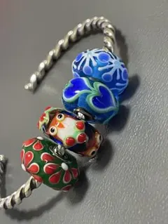 Trollbeads シルバーブレスレット ガラスビーズセット - メルカリ