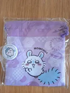 ちいかわ くら寿司 モモンガ 巾着 缶バッジセット