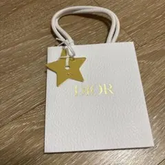 Dior ホワイトショップ袋 星型タグ付き