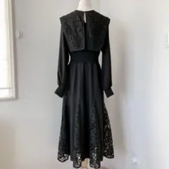 最終ルイルエブティック レースカラーマーメイドワンピース L