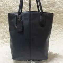 コーチ トートバッグ ミニトート ハンドバッグ バケツ型 レザー フォーマル 黒