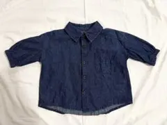 デニム 長袖シャツ 2ポケット