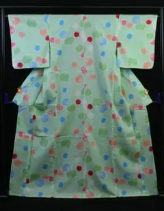 【新品未使用】【ゆかた】仕立上り パステルカラー ふうせん模様 夏祭り 花火大会のサムネイル