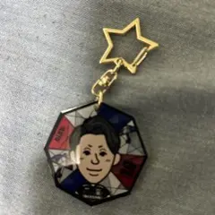 横浜F・マリノスシークレットステンドグラス風キーホルダー　19 朴一圭