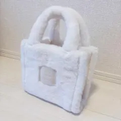 Francfranc ファー ハンドバッグ アイボリー