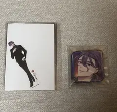 刀剣乱舞 大本丸博 歌仙兼定 スクエア缶バッジ 等身クリアステッカー セット