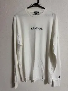 KANGOL ロゴ入り ホワイト Tシャツ Lサイズ