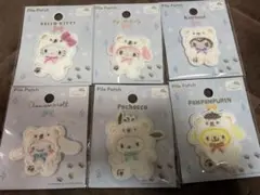 サンリオ　パイルワッペン　ふわふわスノー