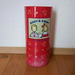 Eddy & Emmy■ボードビルデュオ　サンリオ　ロング缶　レトロ　ゴミ箱