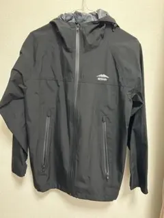 OUTDOOR フード付き黒アウター140cm