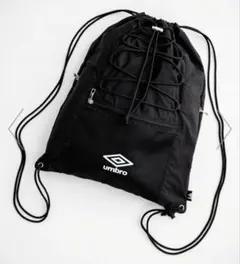 UMBRO　アンブロ ロゴ刺繍 ナイロン ドローコード ナップサックのサムネイル