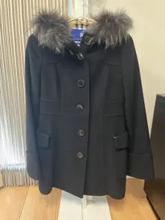 BURBERRY BLUE LABEL ブラックコート 38