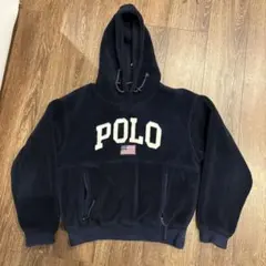 Polo Ralph Lauren Sport ネイビー フリースパーカー S