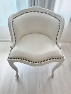 フレンチシャビーシック アンティークロココ調 ダイニングチェア スツールのサムネイル