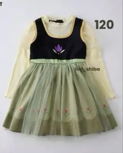 リトシー ディズニー アナ雪 アナなりきり ワンピース ドレス 120 幼少期