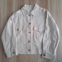 GLOBAL　WORK　CPOジャケット　アイボリー　フリー