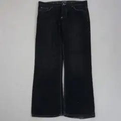 Smog Jeans Black Wide Faded Buggy Denim