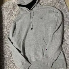 グレー フード付きスウェット