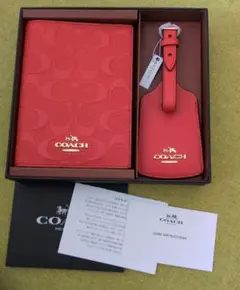 ［未使用］COACH　限定ギフトセット パスポートケース、ネームホルダー