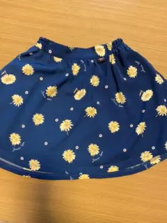 ジェニィラブ　花柄スカート　春夏　ネイビー　女の子　140㎝