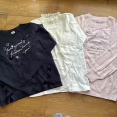 メゾピアノ　ジュニアＬ　トップス３点