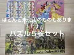 パズルおまとめ5点セット　アンパンマン プリンセス　ドラえもん　恐竜　モンテ知育