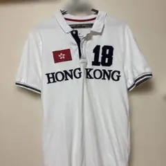 Giordano ポロシャツ HONG KONG 18 ホワイト Mのサムネイル